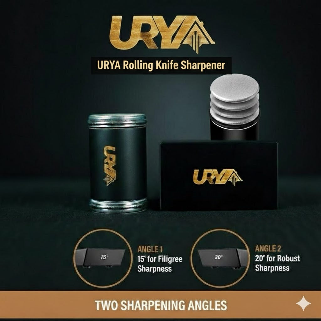 Stop buying new knives. Sharpen any knife fast with Urya. 🔪✨ Precision. Performance. Reliability.