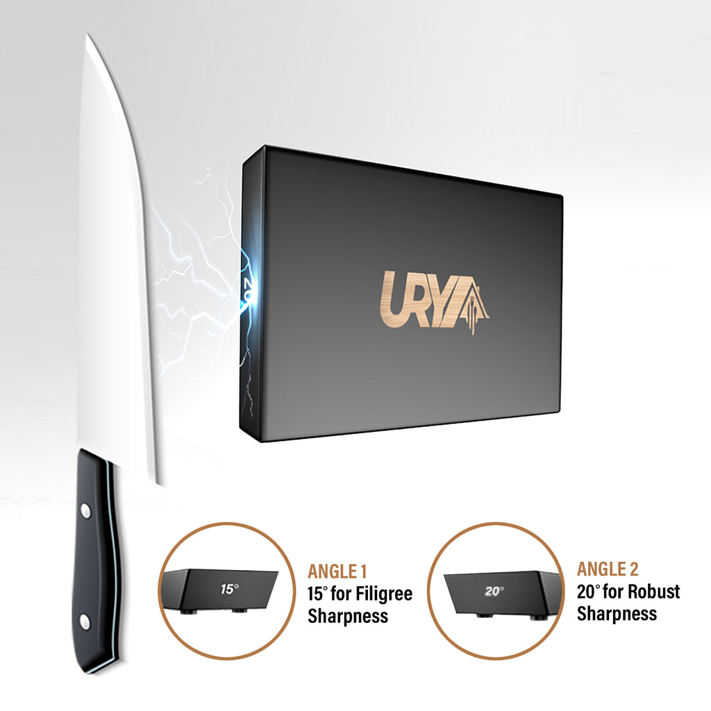 URYA™ 6-in-1 Rolling Knife Sharpener Set – Precision Sharpening System